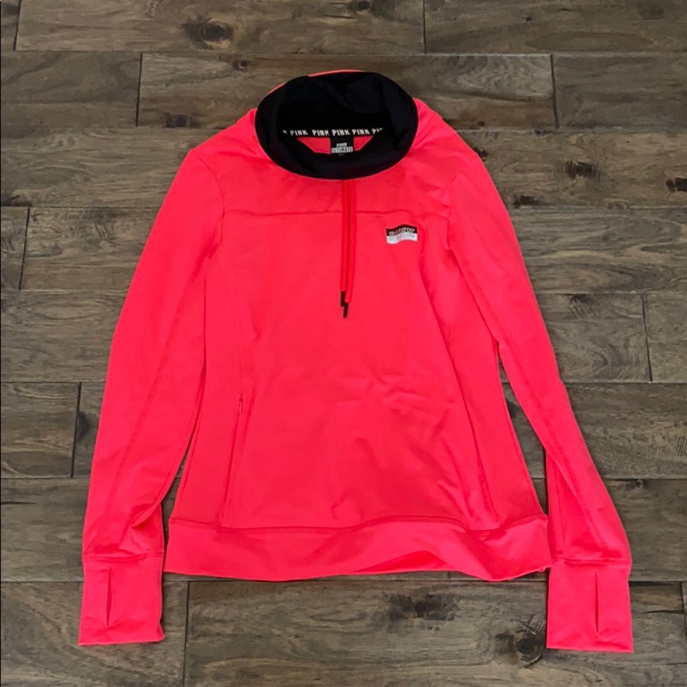 VS Pink Ultimate cowl neck hoodie